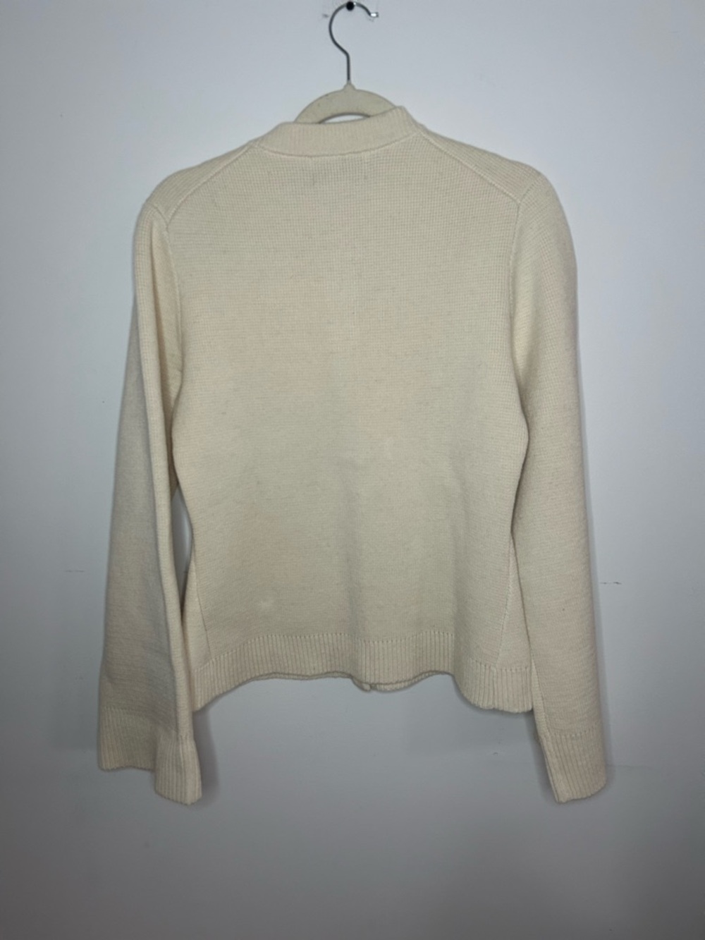 Modern Citizen Eames Organic Cotton-Wool Cardigan in Cream size large - Picture 5 of 8